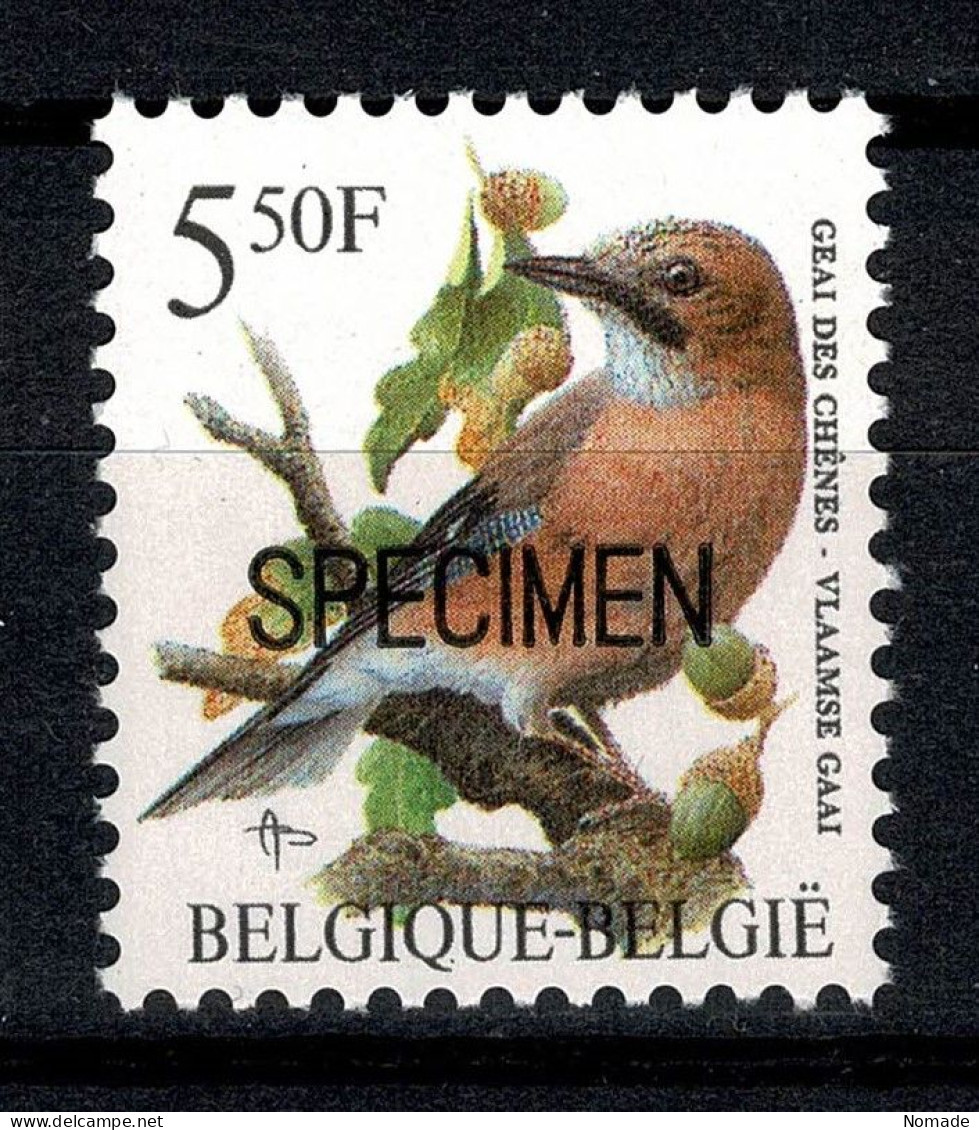 Belgique 2526 Buzin Specimen école Postale Année 1993 Rare - Oblitérés