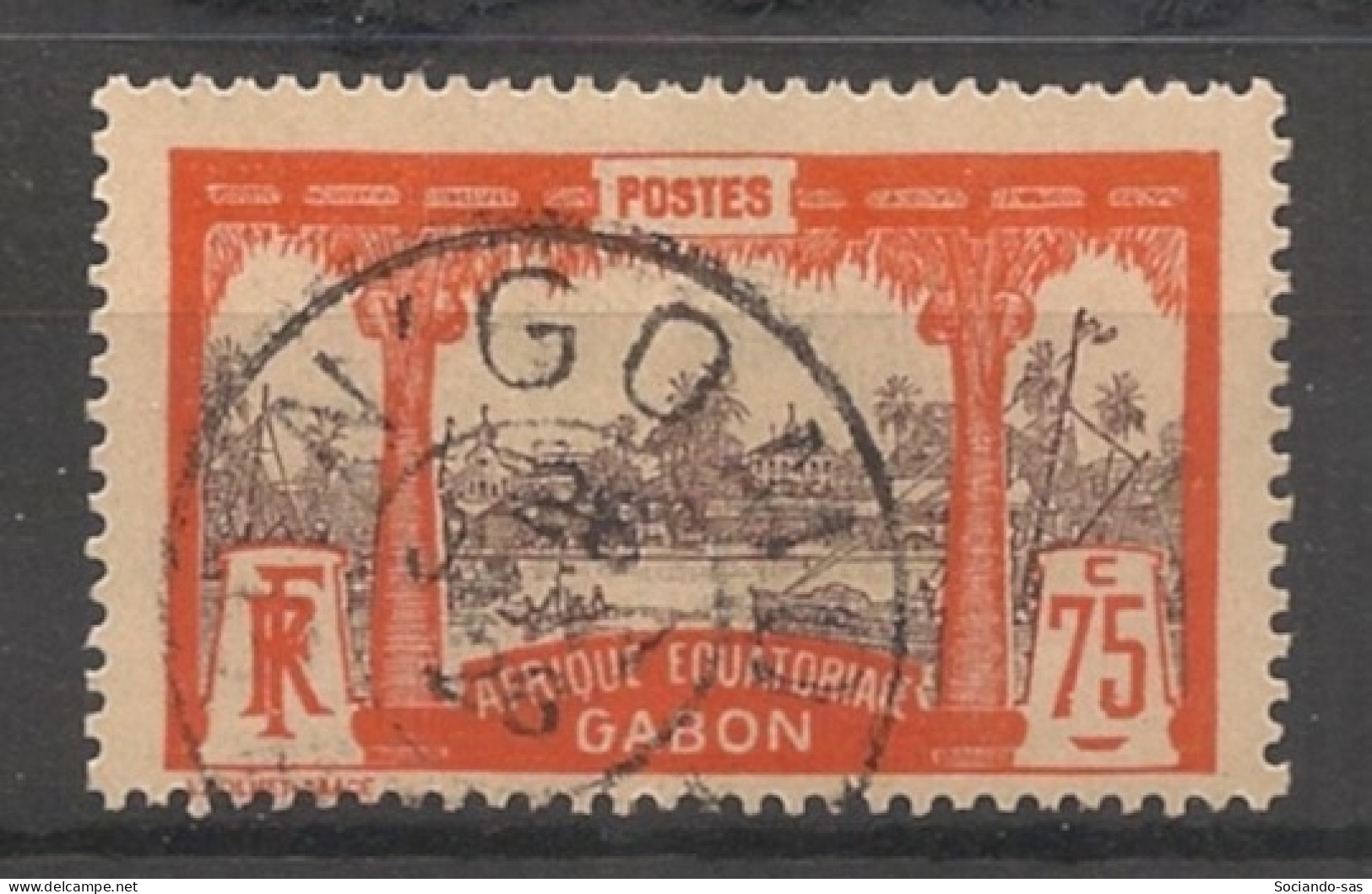 GABON - 1910-18 - N°YT. 62 - Libreville 75c Rouge-orange - Oblitéré / Used - Gebruikt