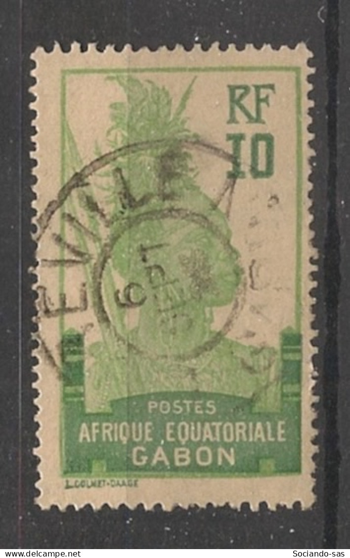 GABON - 1922 - N°YT. 83 - Guerrier 10c Vert - Oblitéré / Used - Gebruikt