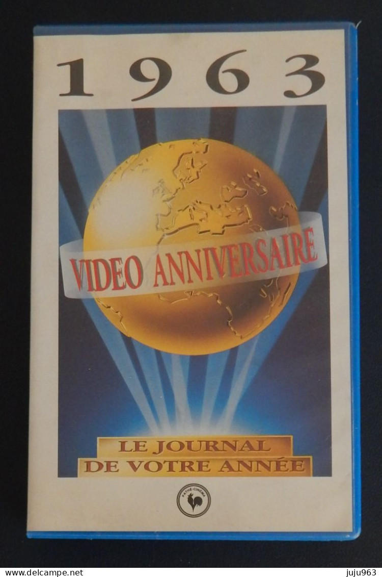 VHS VIDEO ANNIVERSAIRE JOURNAL DE L ANNEE 1963 NEUVE - Dokumentarfilme