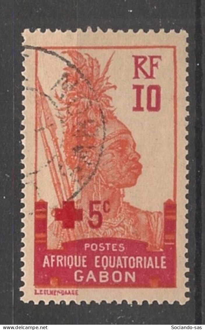 GABON - 1915 - N°YT. 81 - Croix-Rouge - Oblitéré / Used - Usados