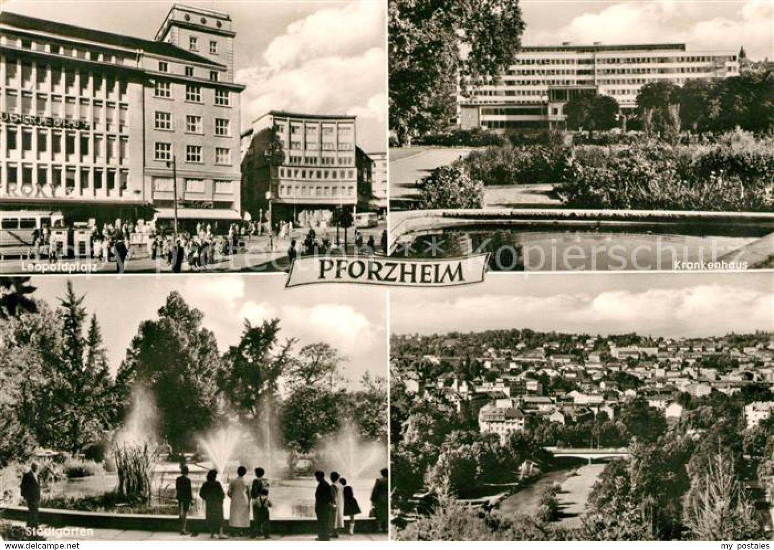 73104399 Pforzheim Krankenhaus Leopoldplatz Stadtgarten Pforzheim - Pforzheim