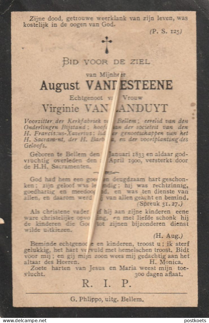 August Van Landuyt, Bellem, 1900 - Devotion Images