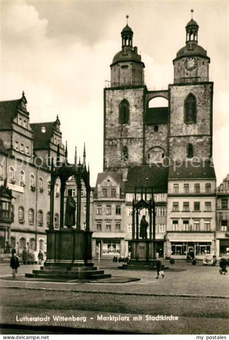 73104357 Wittenberg Lutherstadt Marktplatz Stadtkirche Wittenberg Lutherstadt - Wittenberg