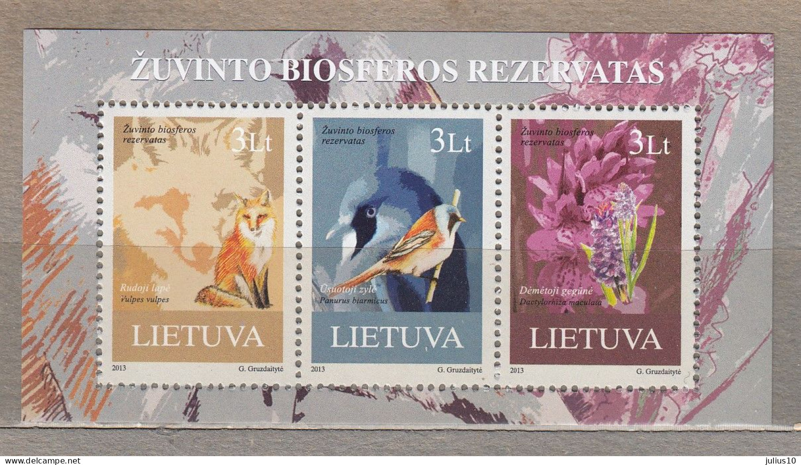 LITHUANIA 2012 Fauna Flora  MNH(**) Mi Bl 47 #Lt851 - Litauen