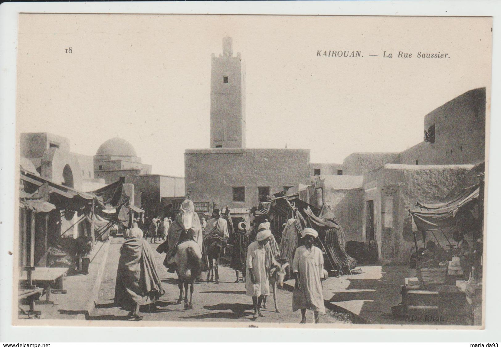 KAIROUAN - TUNISIE - LA RUE SAUSSIER - Tunisia