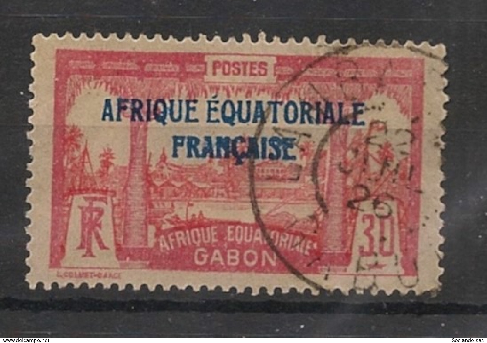 GABON - 1924-27 - N°YT. 97 - Libreville 30c Rouge - Oblitéré / Used - Usati
