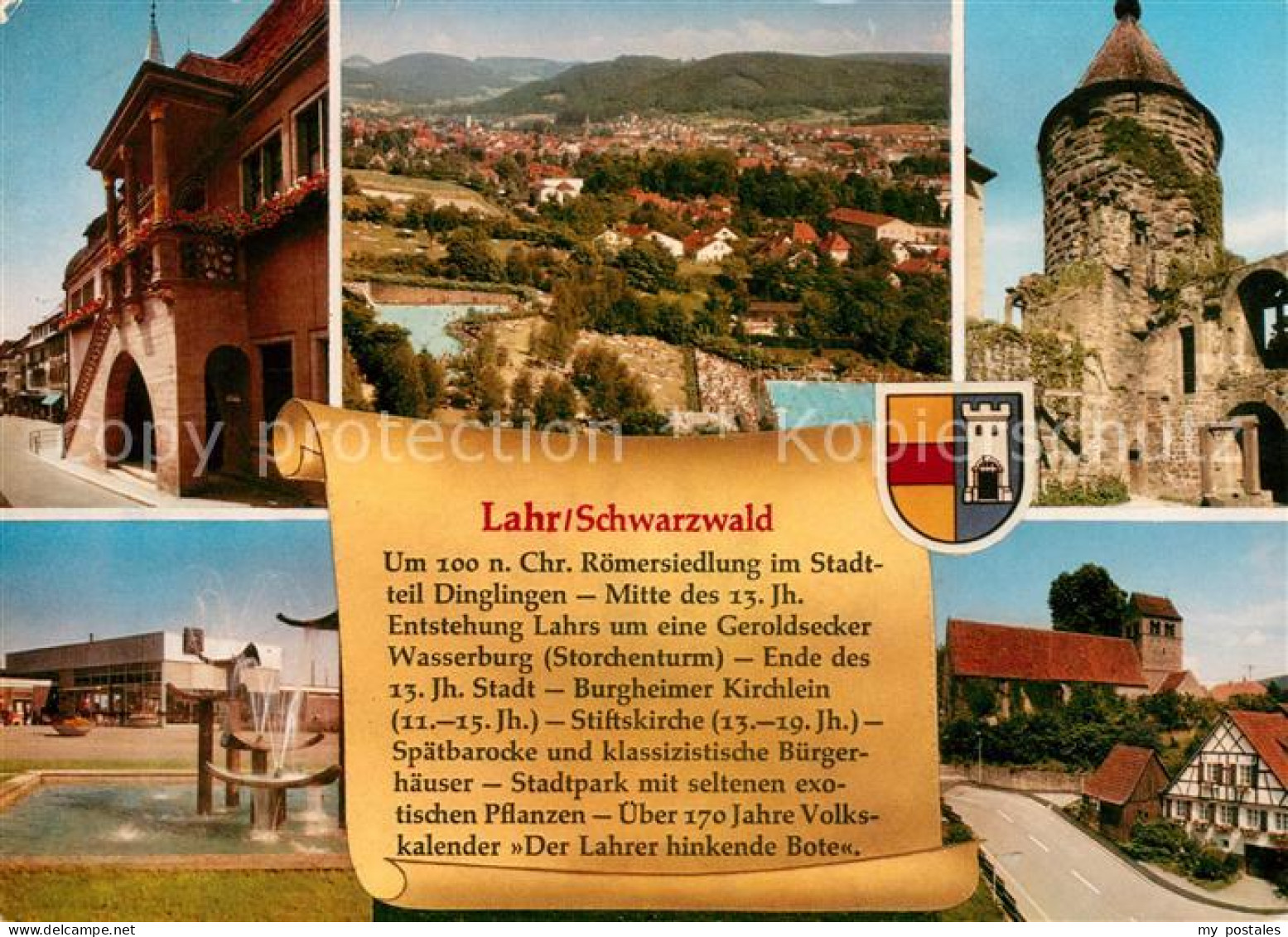 73103901 Lahr Baden Wasserburg Storchenturm Buergerhaeuser Brunnen Lahr Baden - Lahr