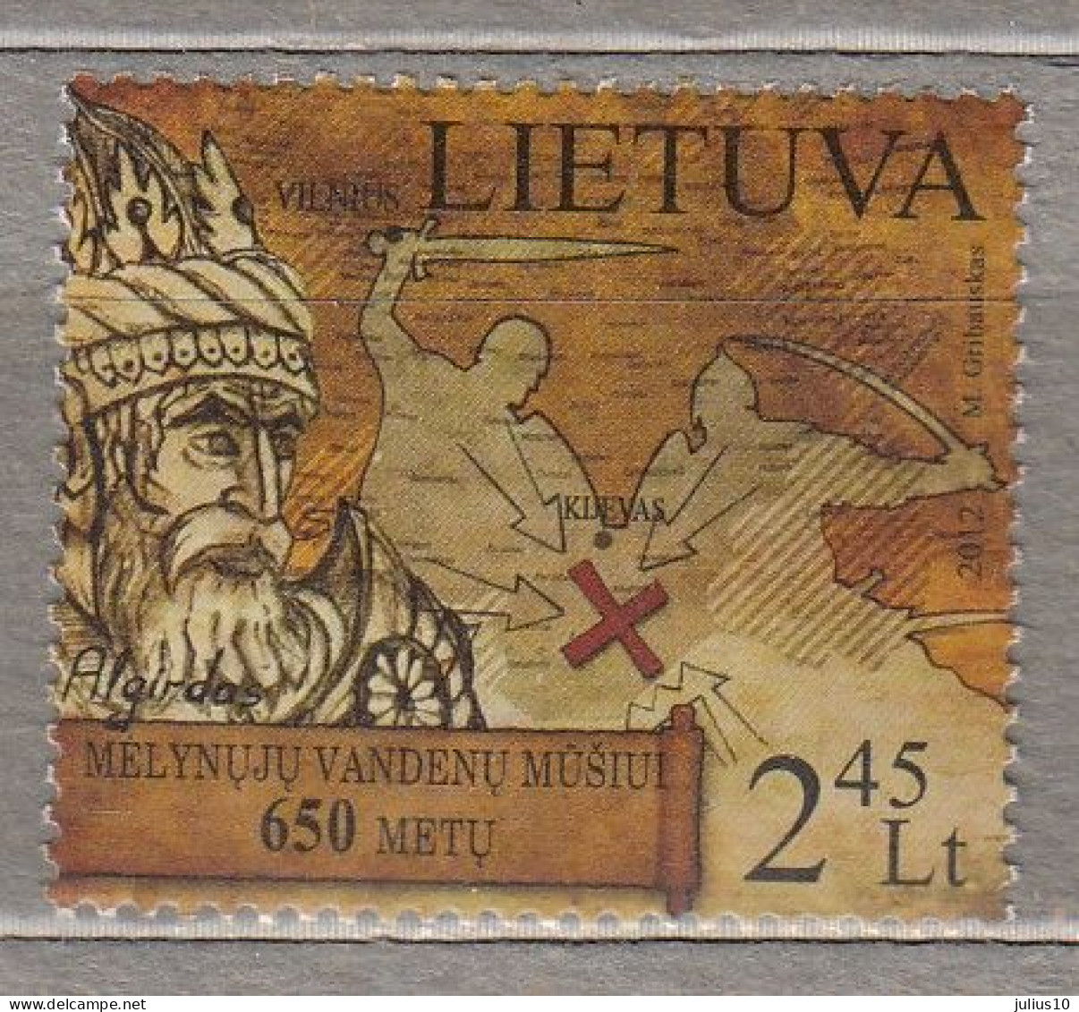 LITHUANIA 2012 Battle 650th Anniversary MNH(**) Mi 1111 #Lt857 - Lithuania