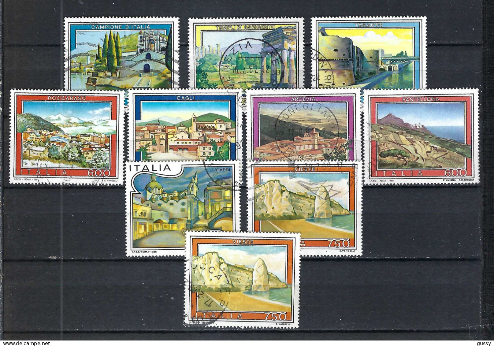 ITALIE Ca. 1983-91: Lot D' Obl. - 1981-90: Usados