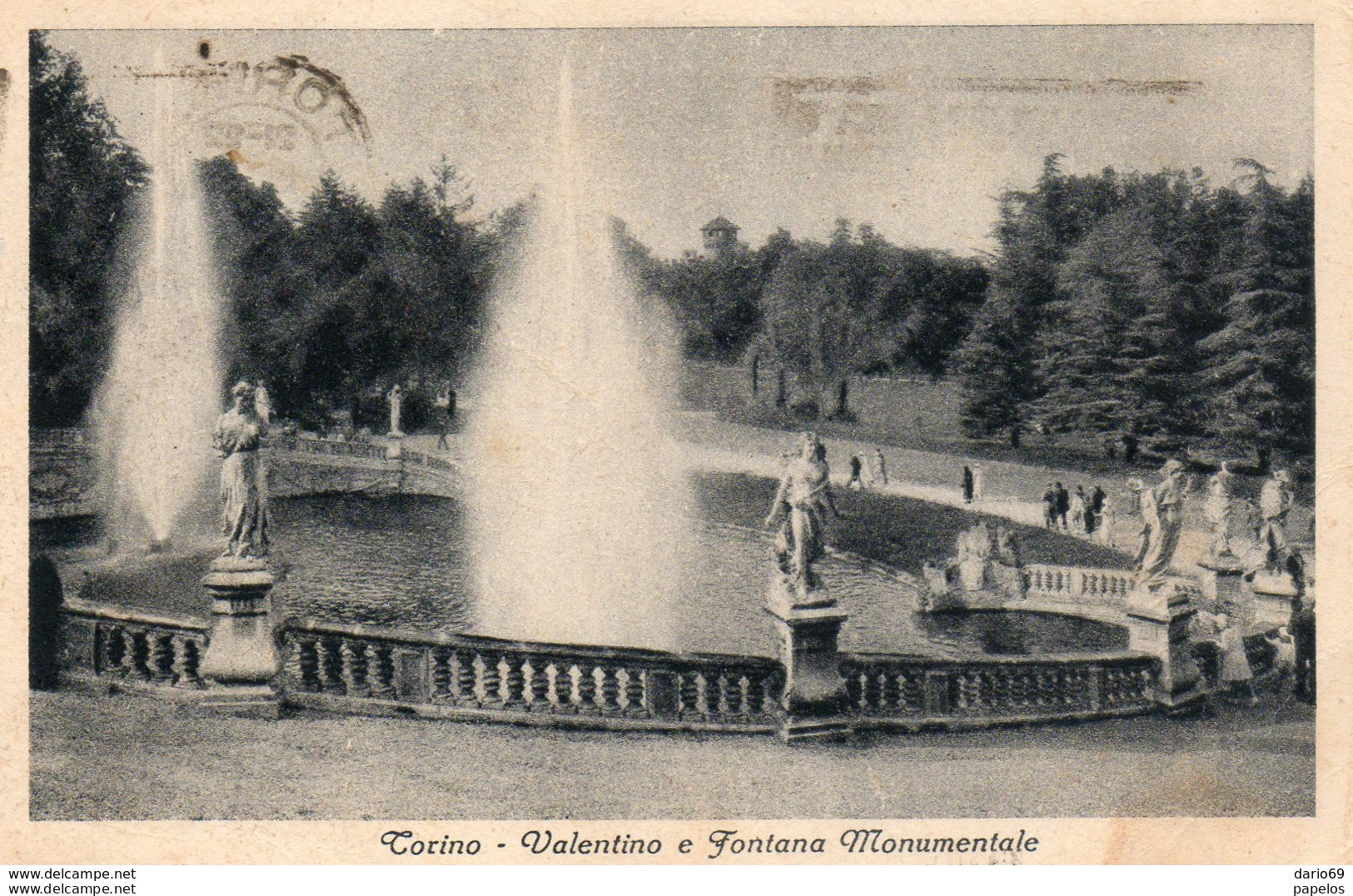 1948   CARTOLINA CON ANNULLO  TORINO      +  TARGHETTA - Otros Monumentos Y Edificios