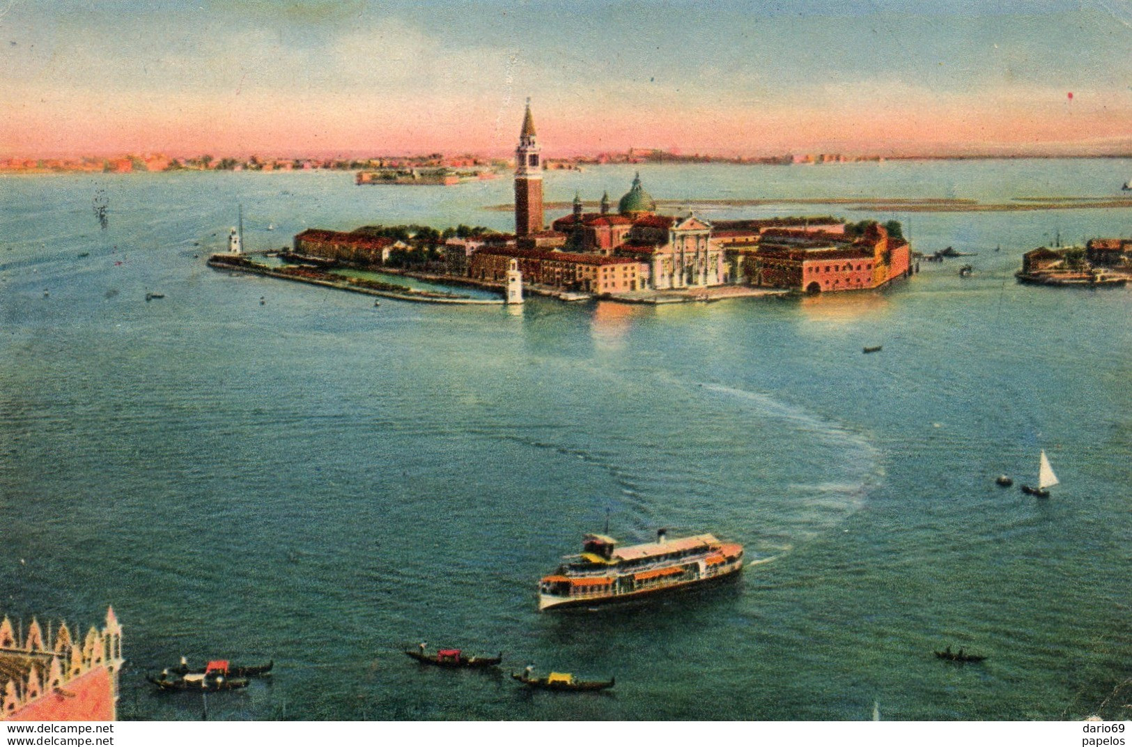 1950 CARTOLINA CON ANNULLO  VENEZIA  + TARGHETTA - Venezia (Venedig)