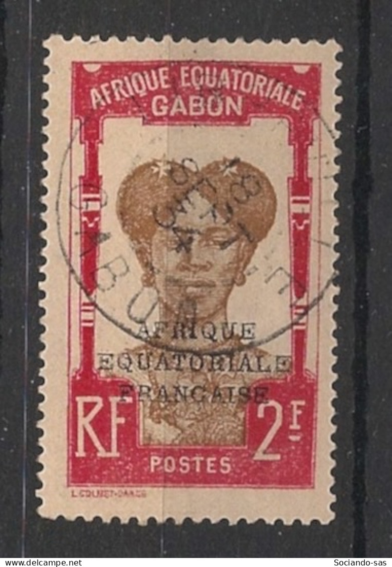 GABON - 1924-27 - N°YT. 106 - Femme Bantou 2f Carmin - Oblitéré / Used - Oblitérés