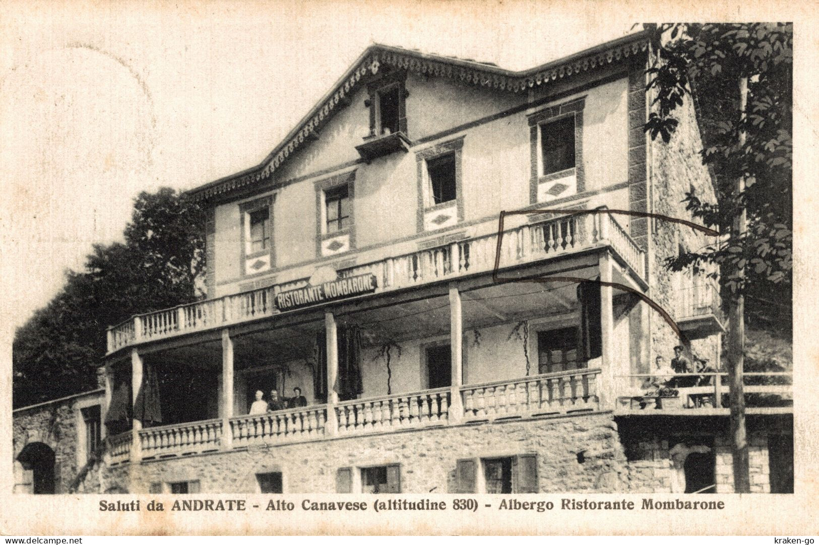 ANDRATE, Torino - Albergo Ristorante Mombarone - VG - #054 - Autres & Non Classés