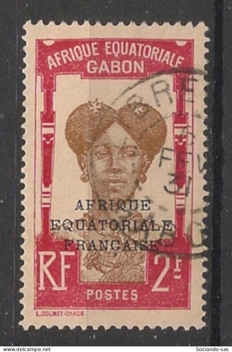 GABON - 1924-27 - N°YT. 106 - Femme Bantou 2f Carmin - Oblitéré / Used - Oblitérés