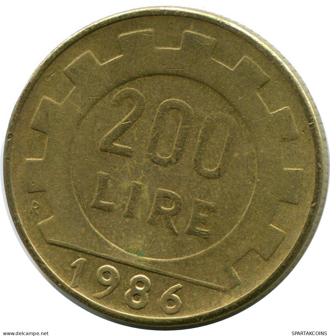 200 LIRE 1986 ITALIA ITALY Moneda #AZ514.E.A - 200 Lire