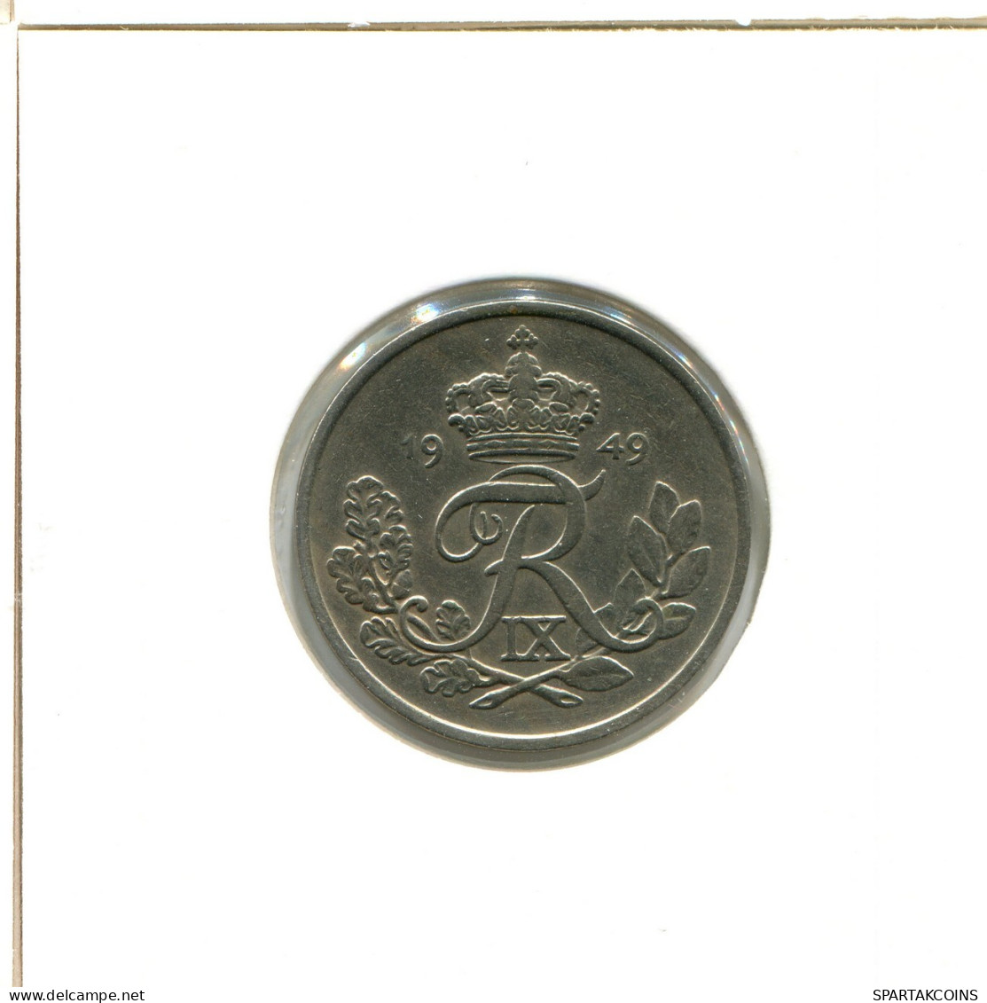 25 ORE 1949 DENMARK Coin Frederik IX #AX511.U.A - Danimarca