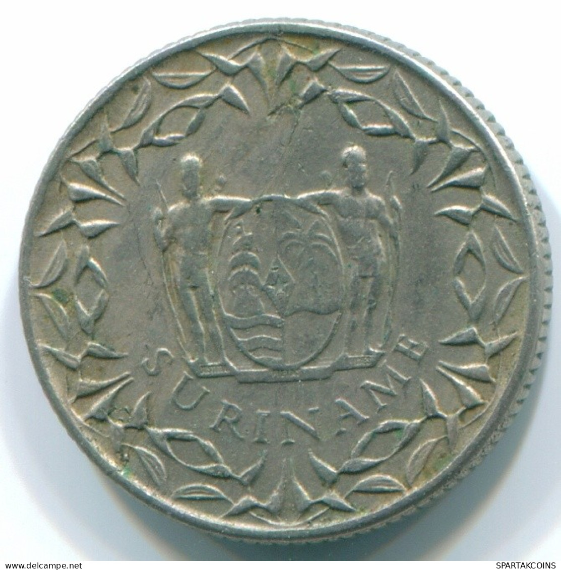 10 CENTS 1962 SURINAME NEERLANDÉS NETHERLANDS Nickel Colonial Moneda #S13183.E.A - Surinam 1975 - ...