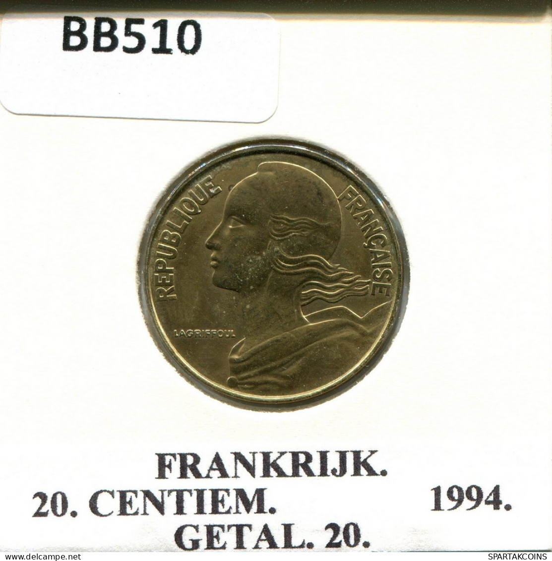 20 CENTIMES 1994 FRANKREICH FRANCE Französisch Münze #BB510.D.A - 20 Centimes