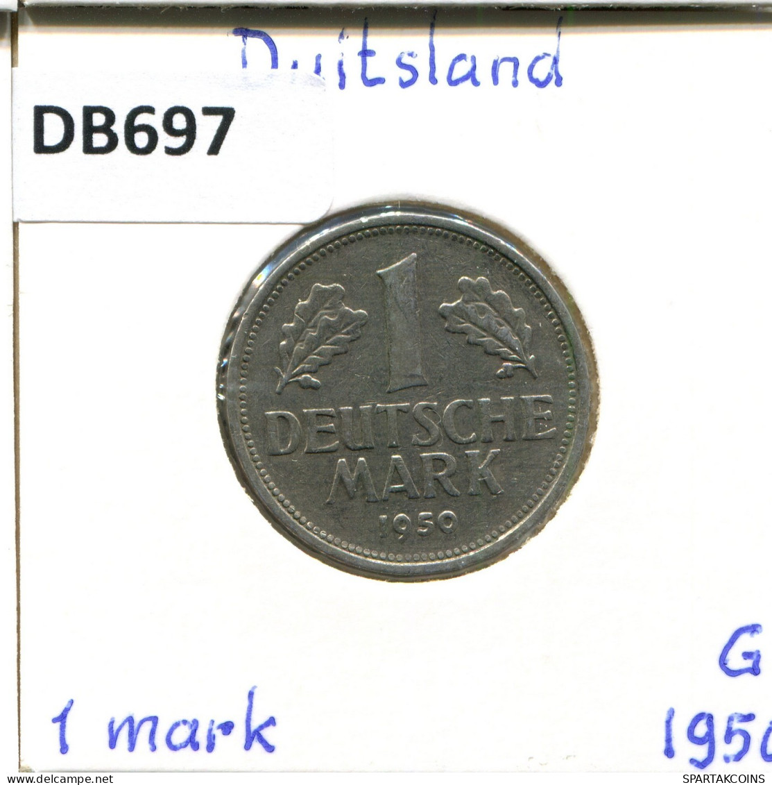 1 DM 1950 G BRD ALLEMAGNE Pièce GERMANY #DB697.F.A - 1 Mark