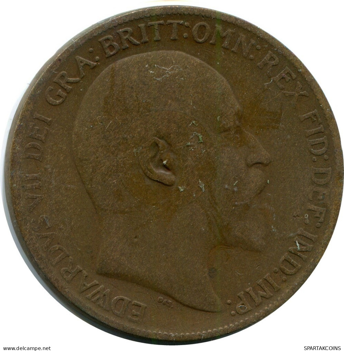 PENNY 1909 UK GREAT BRITAIN Coin #AZ699.U.A - D. 1 Penny