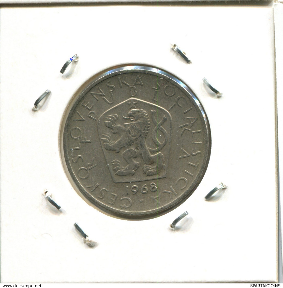 5 KORUN 1968 TSCHECHOSLOWAKEI CZECHOSLOWAKEI SLOVAKIA Münze #AW848.D.A - Czechoslovakia