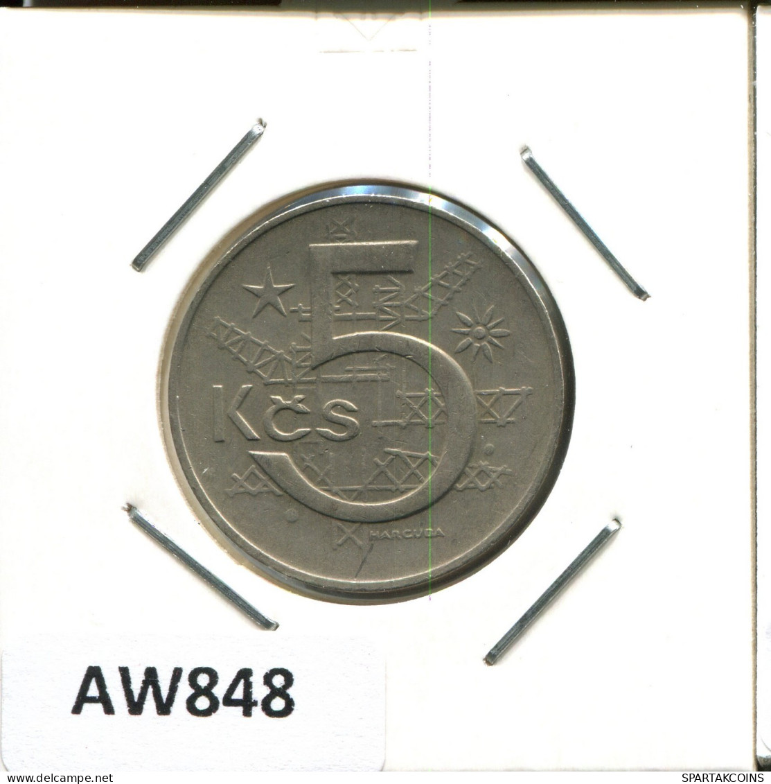 5 KORUN 1968 TSCHECHOSLOWAKEI CZECHOSLOWAKEI SLOVAKIA Münze #AW848.D.A - Tsjechoslowakije