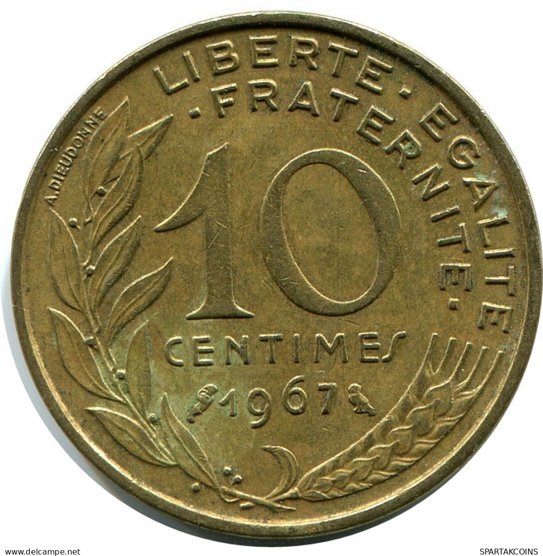 10 CENTIMES 1967 FRANCIA FRANCE Moneda #AZ435.E.A - 10 Centimes