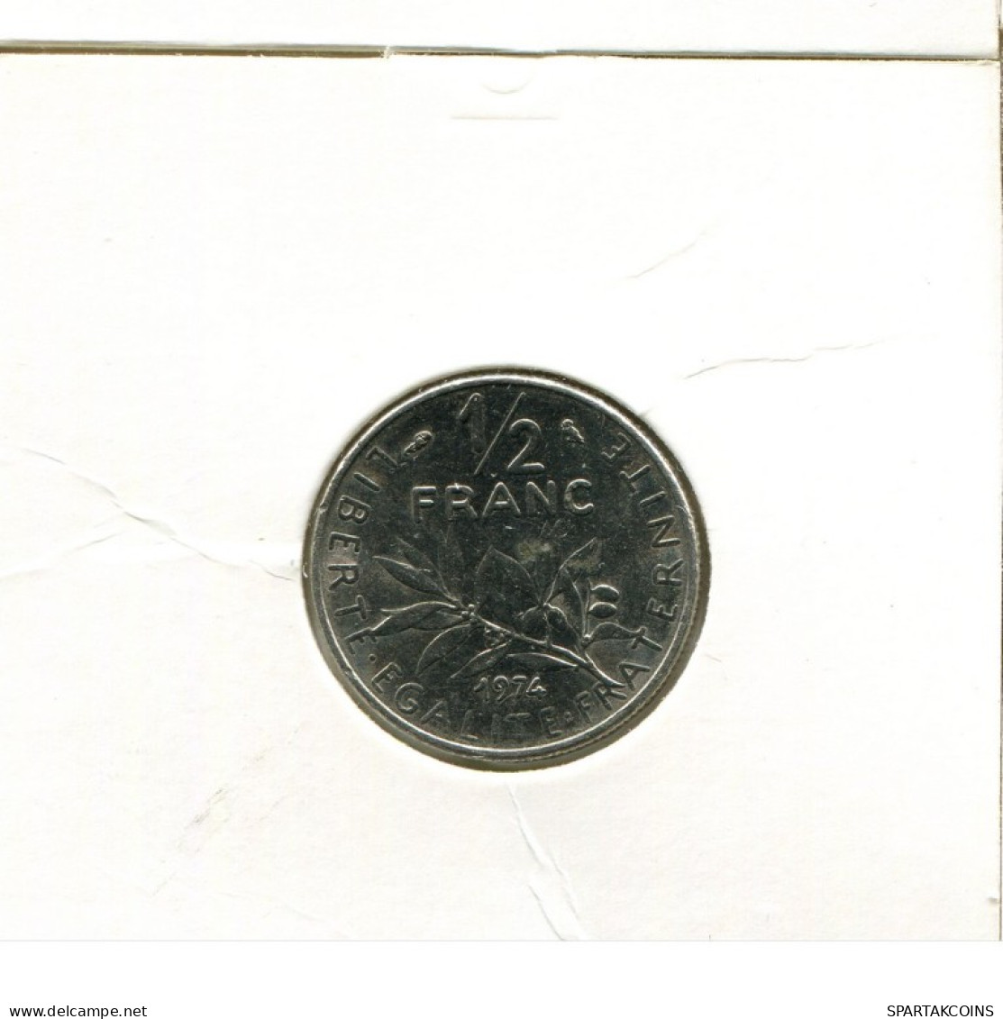 1/2 FRANC 1974 FRANCE Coin French Coin #AK495.U.A - 1/2 Franc