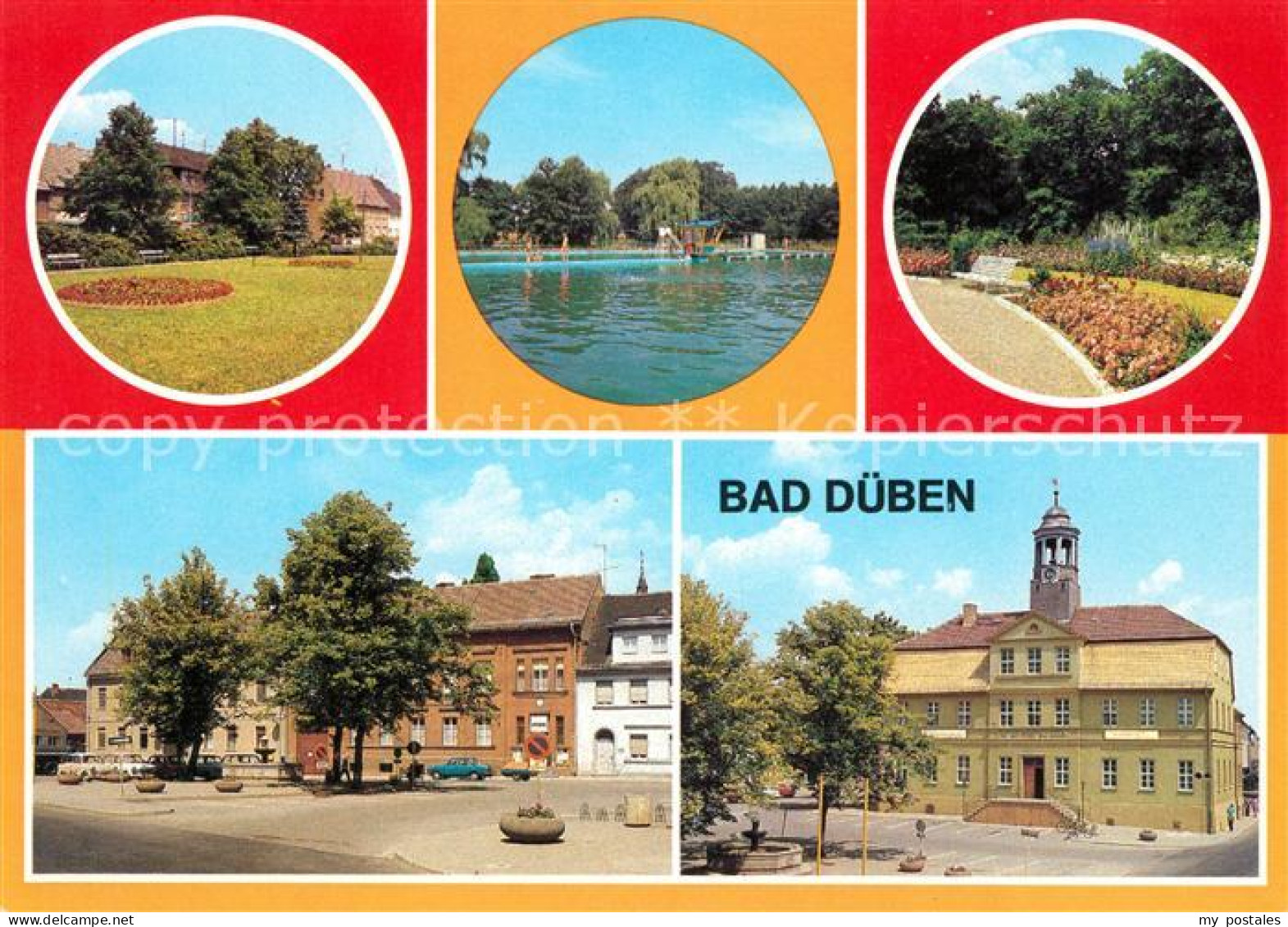 73103316 Bad Dueben Platz Der Jugend Waldbad Hammermuehle Kurpark Markt Rathaus  - Bad Dueben