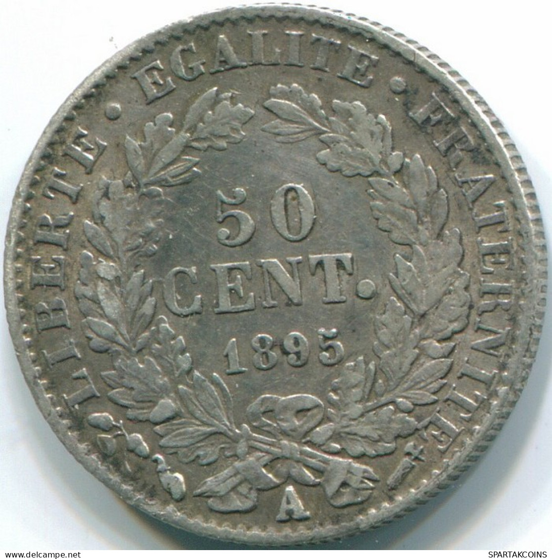 50 CENTIMES 1895 FRANCE Pièce ARGENT XF #FR1187.21.F.A - 50 Centimes