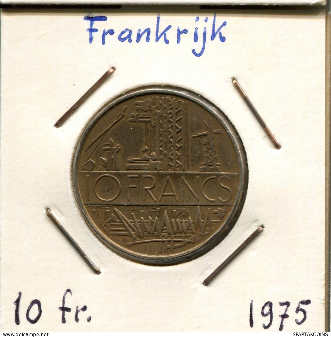 10 FRANCS 1975 FRANCE Coin French Coin #AM411.U.A - 10 Francs