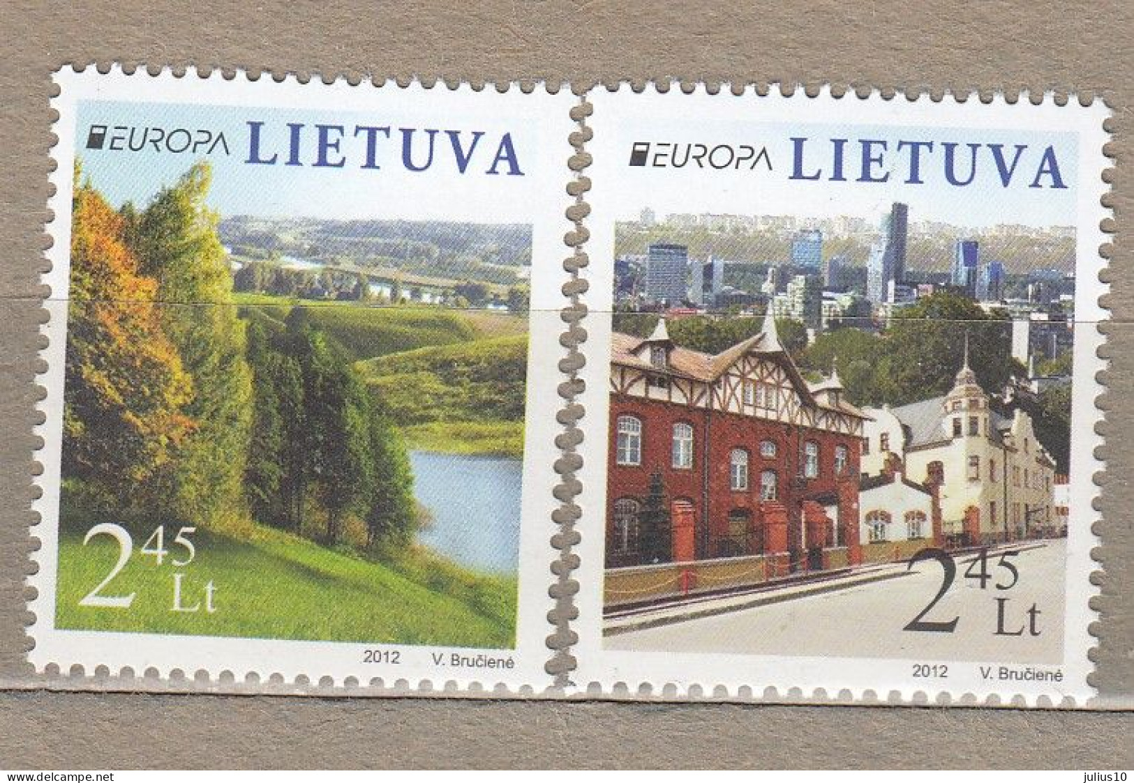 LITHUANIA 2012 Europa MNH(**) Mi 1103-1104 #Lt862 - Lituania
