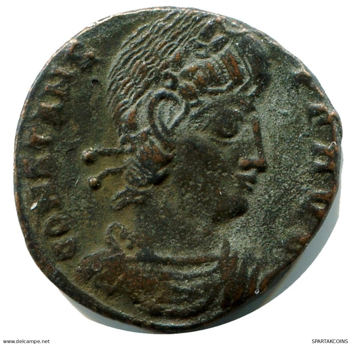 CONSTANS MINTED IN THESSALONICA FOUND IN IHNASYAH HOARD EGYPT #ANC11891.14.F.A - L'Empire Chrétien (307 à 363)