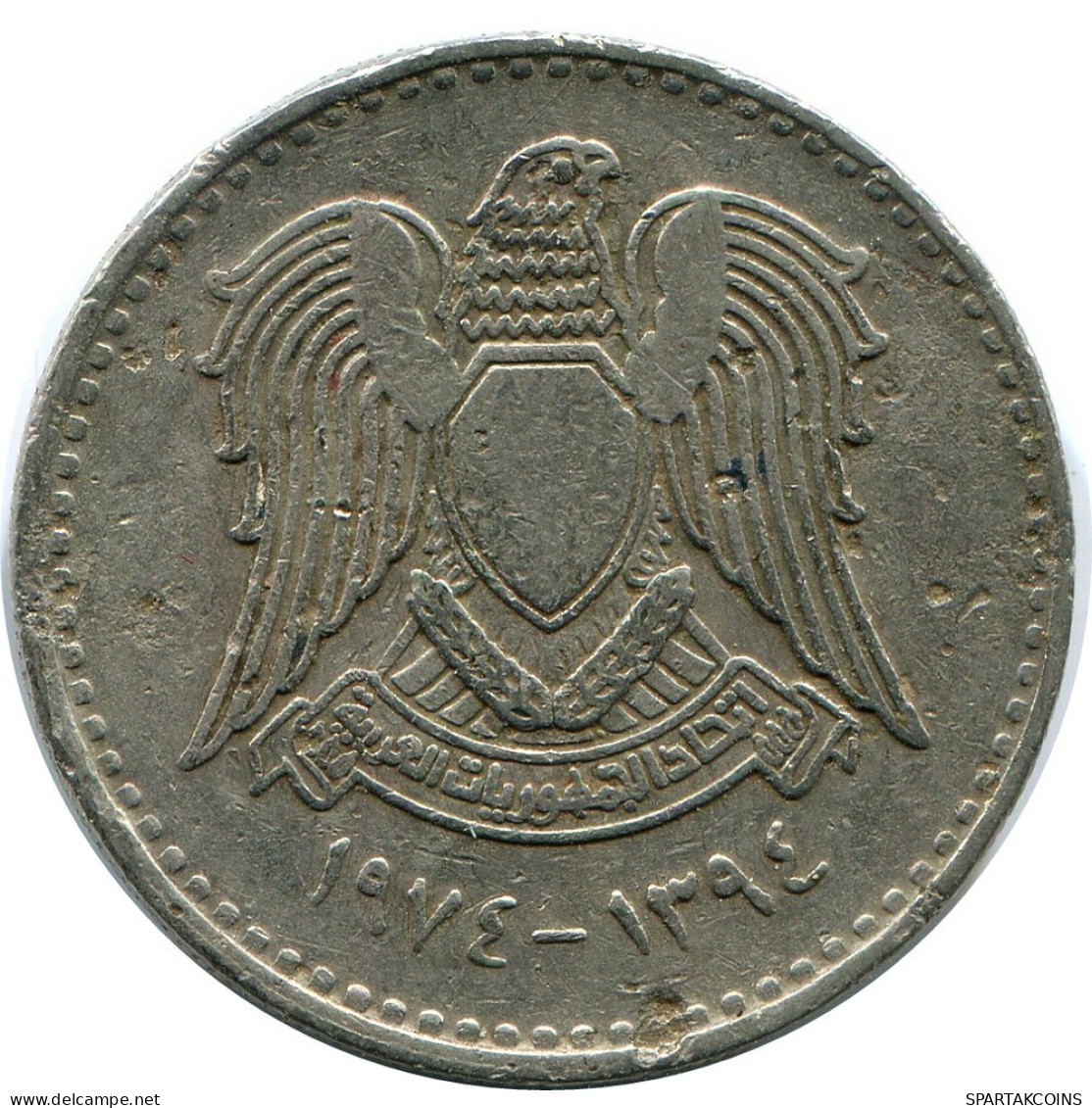 50 QIRSH 1974 SYRIEN SYRIA Islamisch Münze #AZ213.D.D.A - Syrië