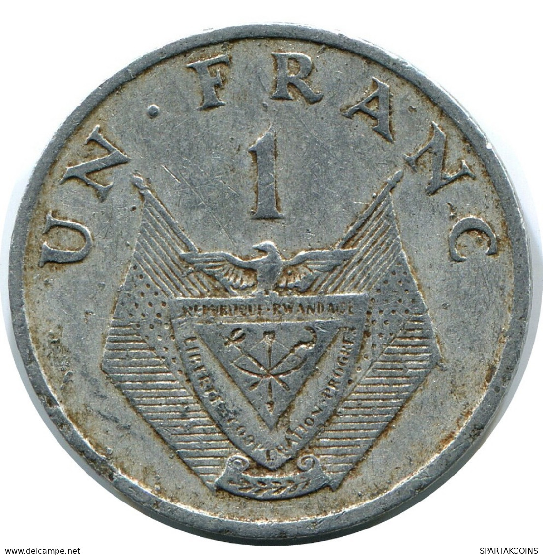 1 FRANC 1974 RWANDA (RUANDA) Pièce #AP920.F.A - Rwanda