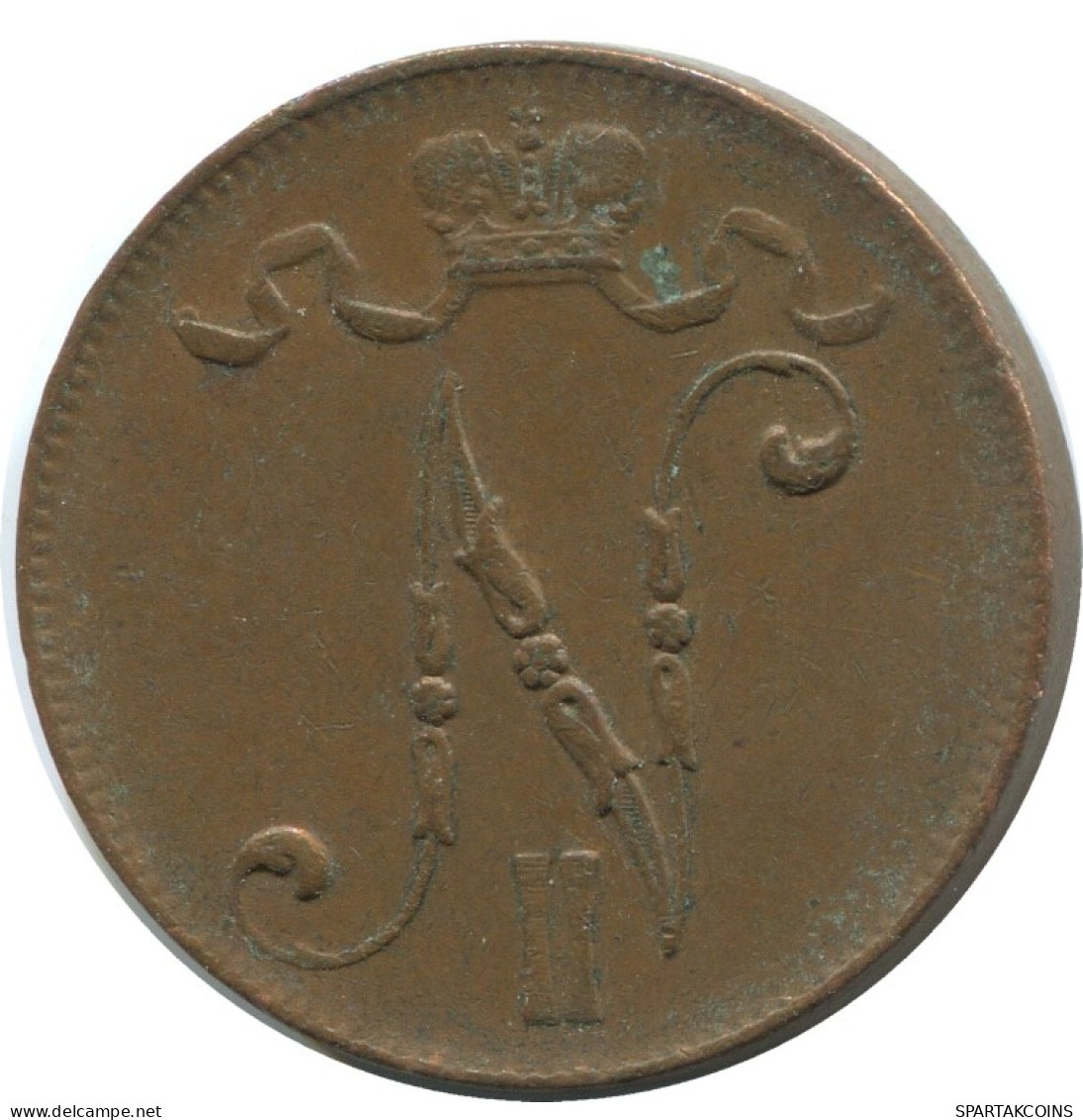 5 PENNIA 1916 FINLANDIA FINLAND Moneda RUSIA RUSSIA EMPIRE #AB176.5.E.A - Finlande
