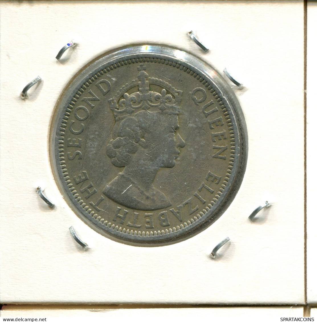 1 RUPPE 1956 MAURITIUS Münze #AS387.D.A - Mauritius