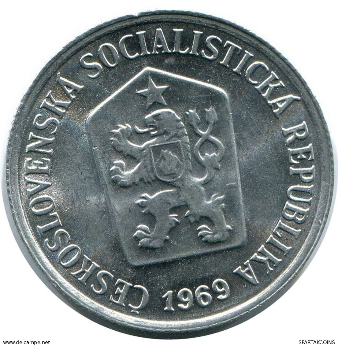 10 HALERU 1969 CZECHOSLOVAKIA Coin #AR224.U.A - Czechoslovakia