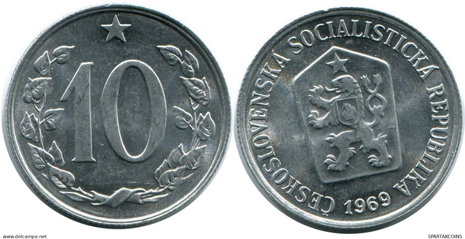 10 HALERU 1969 CZECHOSLOVAKIA Coin #AR224.U.A - Tchécoslovaquie