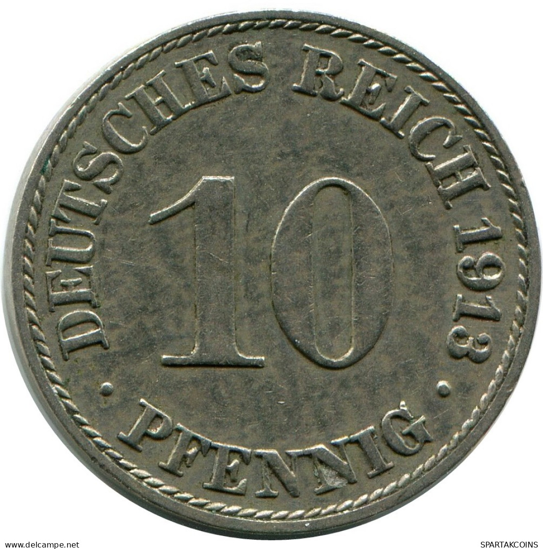 10 PFENNIG 1913 A GERMANY Coin #DB291.U.A - 10 Pfennig