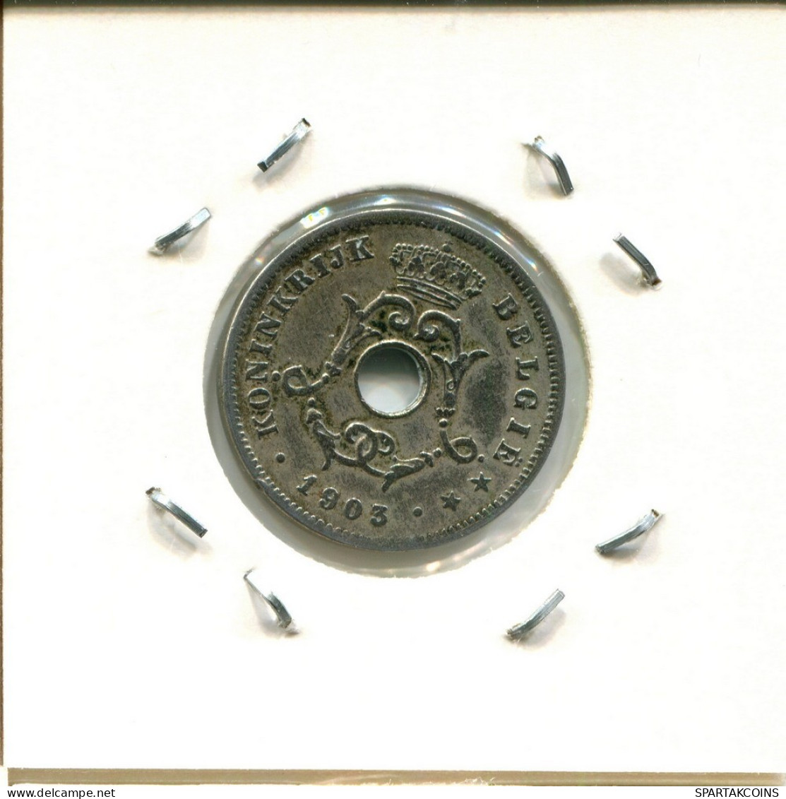 10 CENTIMES 1903 DUTCH Text BÉLGICA BELGIUM Moneda #BA275.E.A - 10 Cents