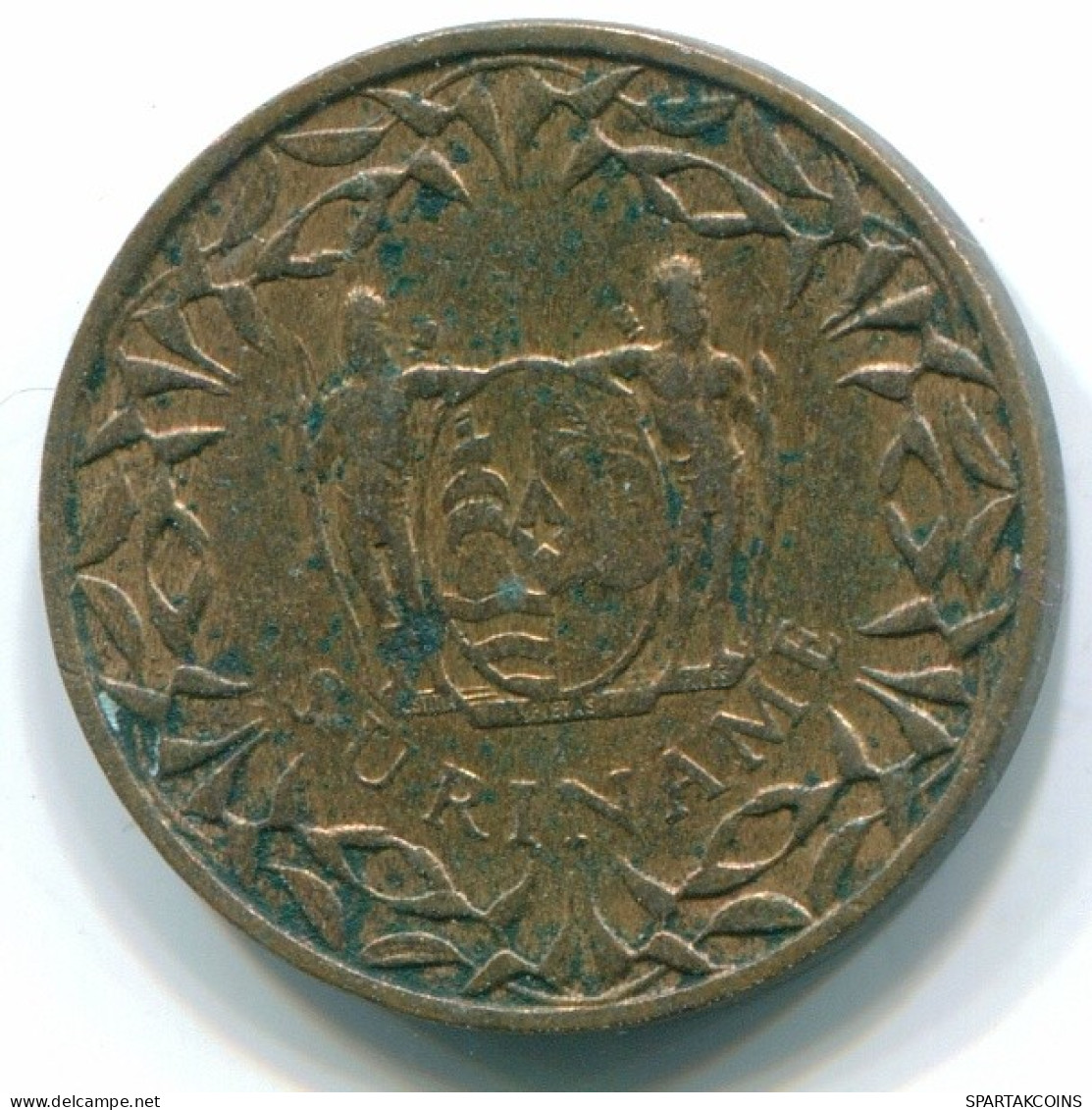 1 CENT 1962 SURINAME Netherlands Bronze Fish Colonial Coin #S10873.U.A - Surinam 1975 - ...