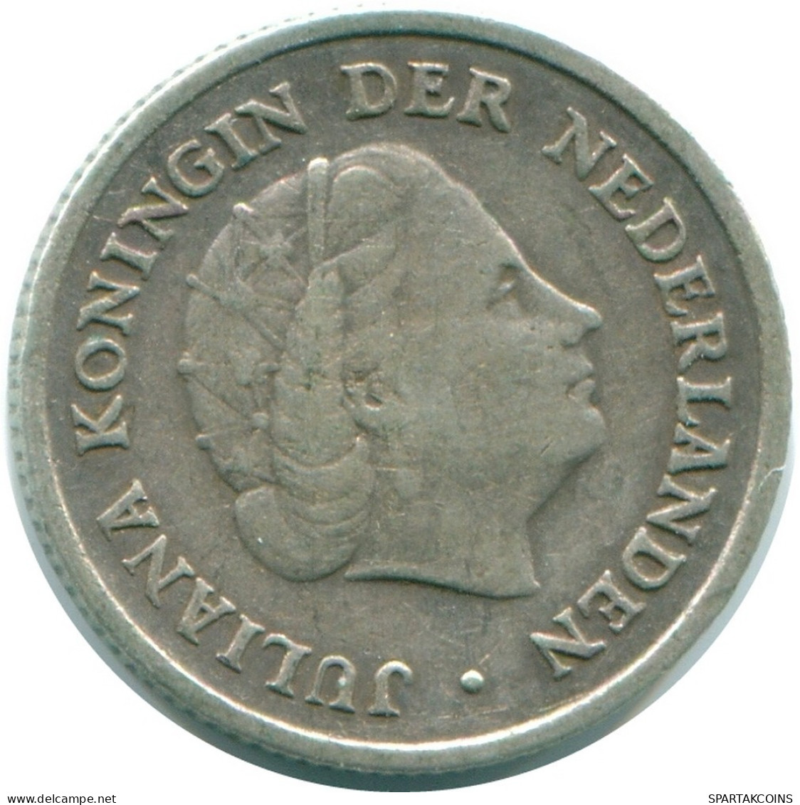 1/10 GULDEN 1957 ANTILLAS NEERLANDESAS PLATA Colonial Moneda #NL12189.3.E.A - Niederländische Antillen