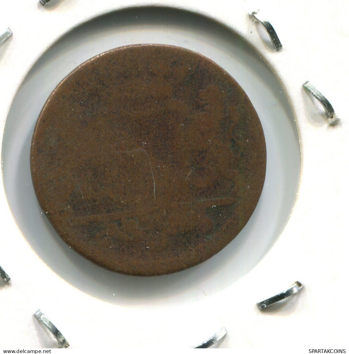 1754 UTRECHT VOC DUIT NETHERLANDS INDIES NEW YORK COLONIAL PENNY #VOC1656.10.U.A - Niederländisch-Indien