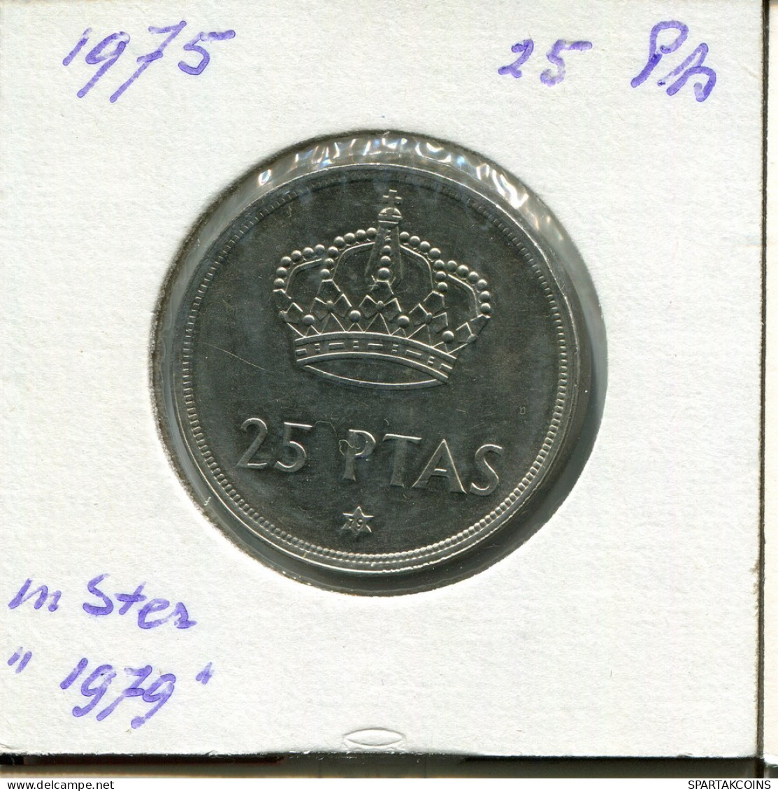 25 PESETAS 1975 ESPAÑA Moneda SPAIN #AR838.E.A - 25 Peseta
