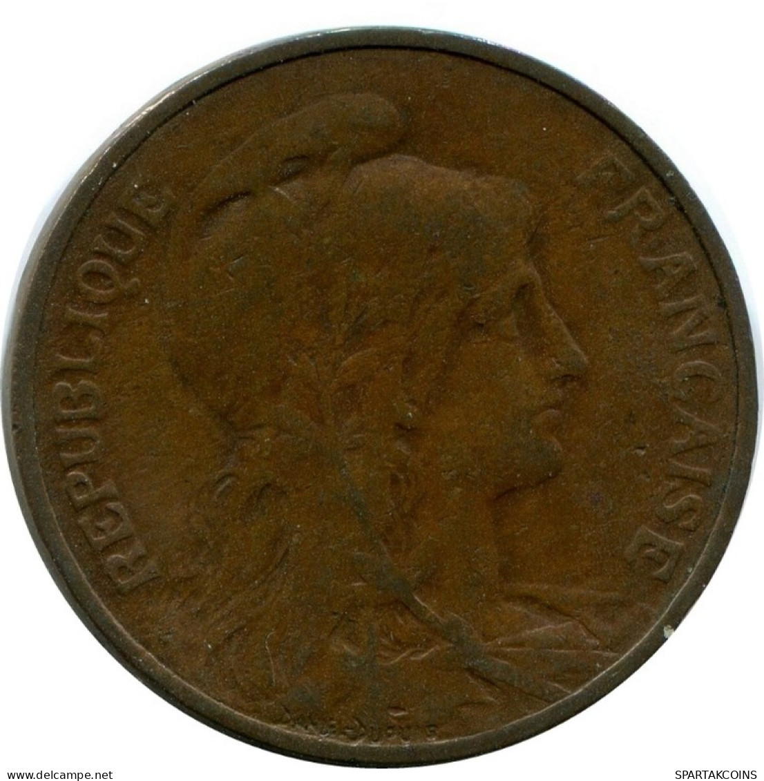 5 CENTIMES 1912 FRANCIA FRANCE Moneda #AM976.E.A - 5 Centimes