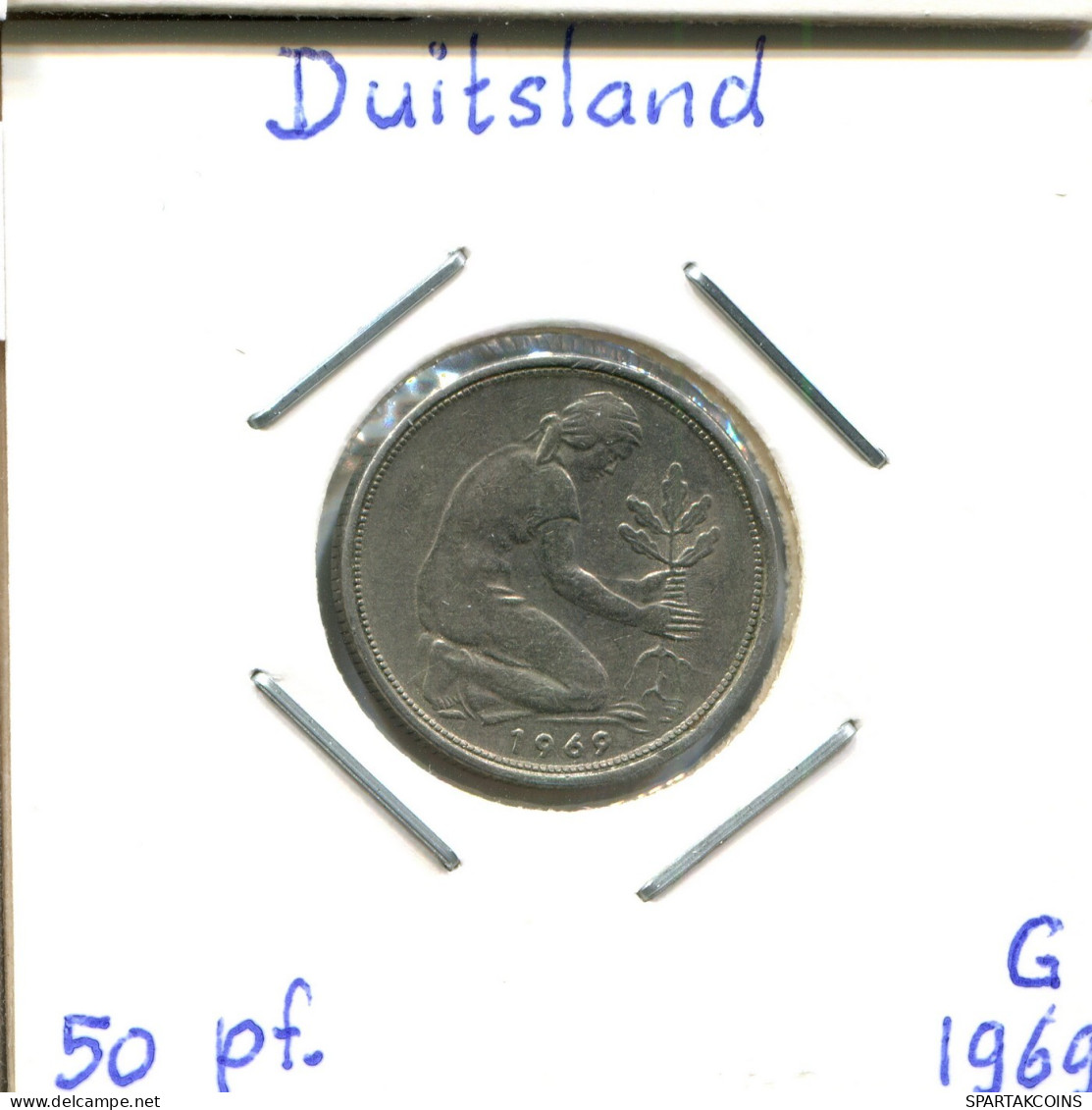 50 PFENNIG 1969 G BRD ALLEMAGNE Pièce GERMANY #DB553.F.A - 50 Pfennig
