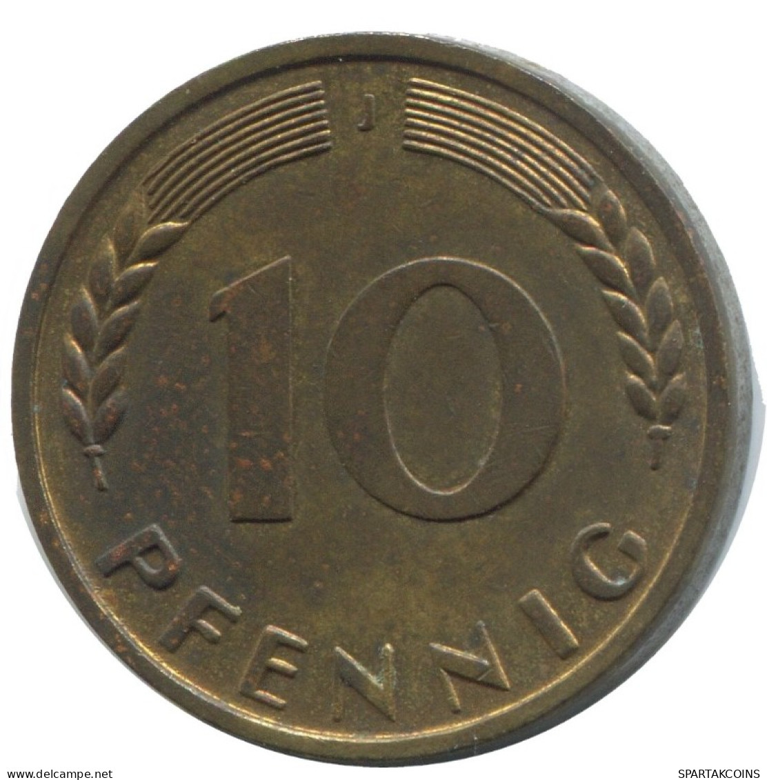 10 PFENNIG 1950 J WEST & UNIFIED GERMANY Coin #AD557.9.U.A - 10 Pfennig