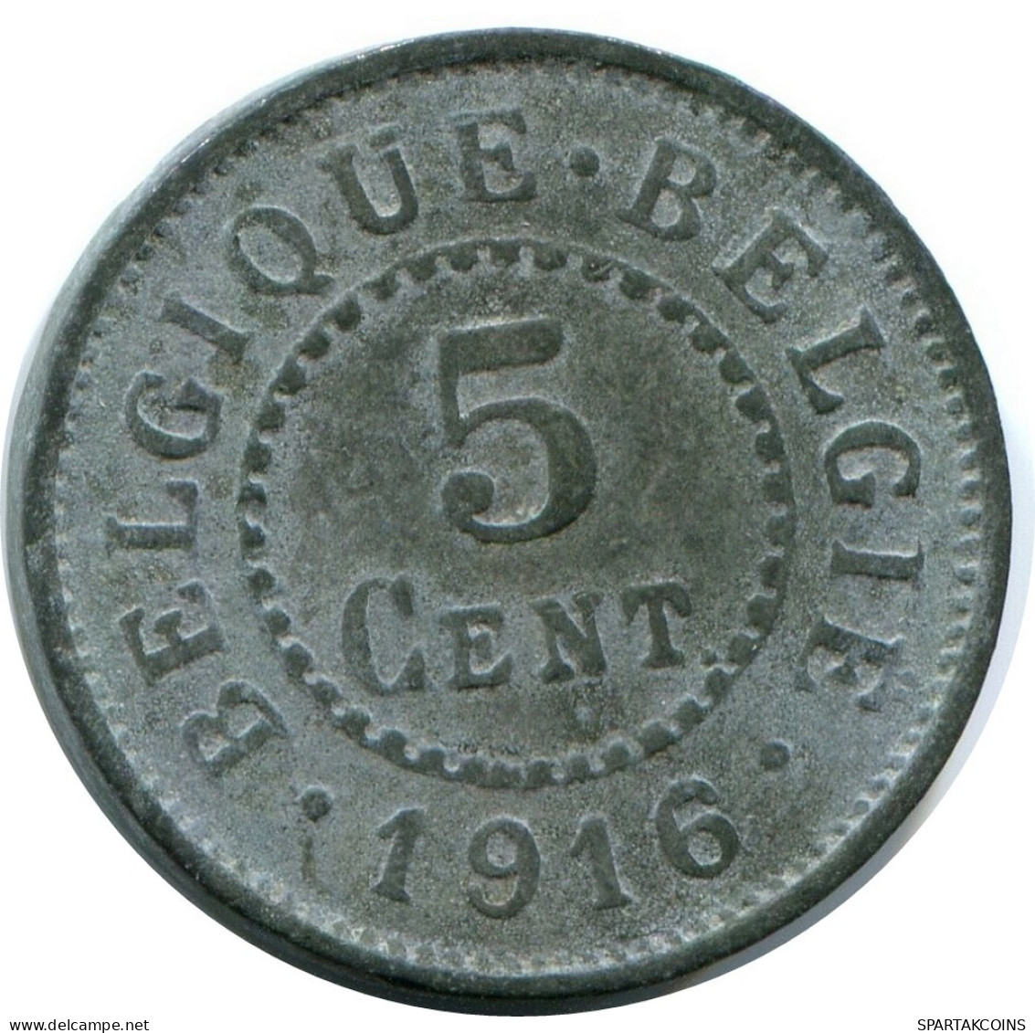 5 CENTIMES 1916 BÉLGICA BELGIUM Moneda #AW964.E.A - 5 Cent